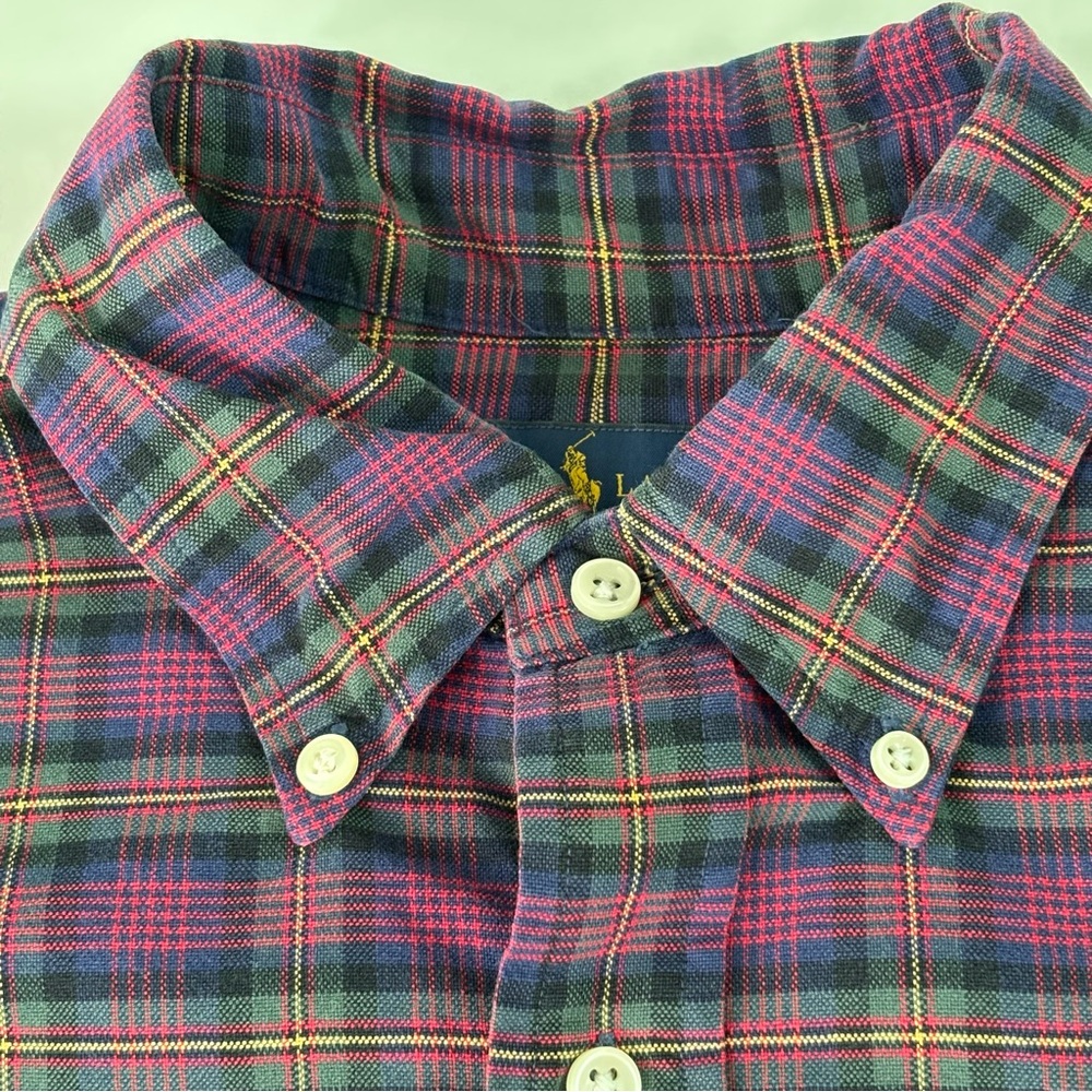 Ralph Lauren Multicolor Plaid Custom Fit Long Sleeve Button-Down Shirt